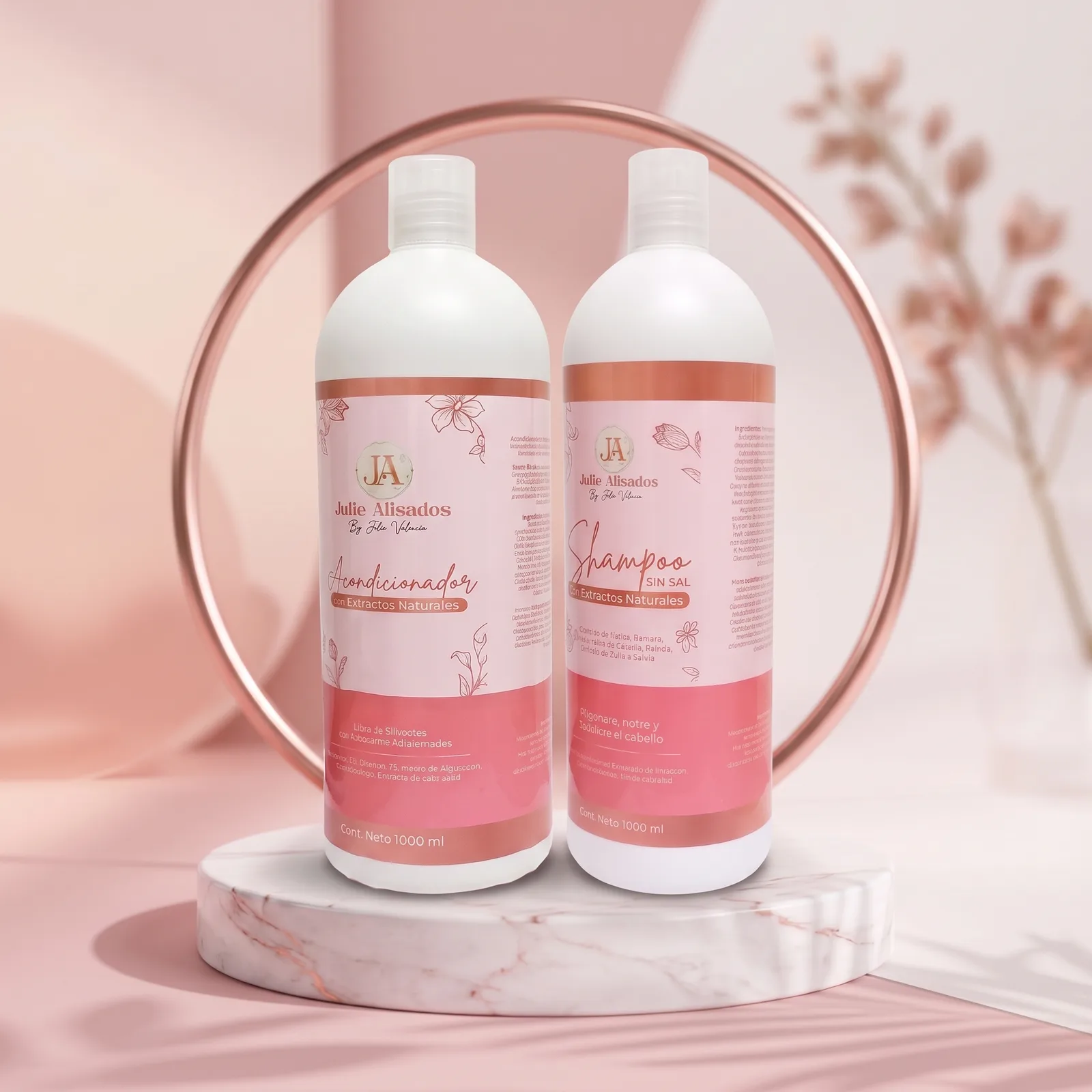 Combo Shampoo + Acondicionador Extractos Naturales JA By Julie Valencia